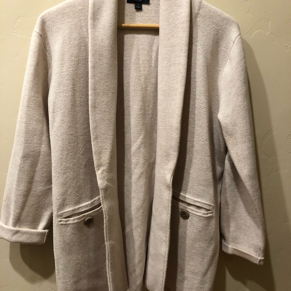 JCREW Camille Cream Sweater Blazer - Picture 4 of 4